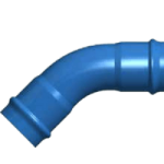 Kolano ciśnieniowe dwukielichowe eco fittom pvc-o 500