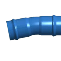 Kolano ciśnieniowe dwukielichowe eco fittom pvc-o 500