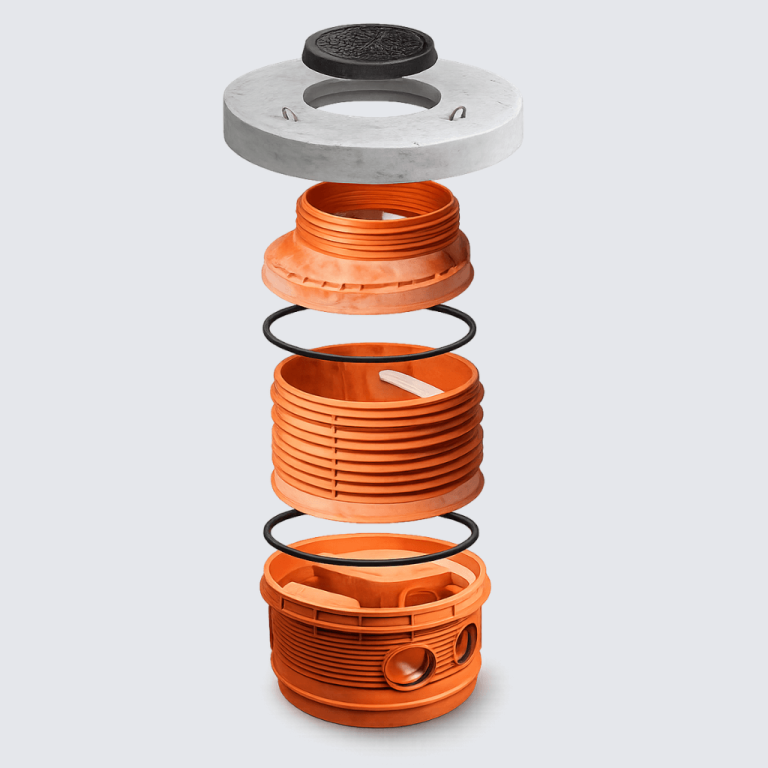 Studnie tworzywowe struktura